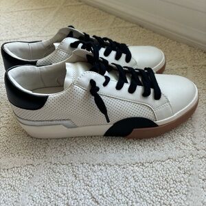 DV by Dolce Vita White and Black Sneakers
